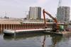 Land & Water recently introduced its new Olympic Class barges for shallow water works near London’s 2012 Olympics Park.