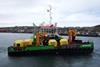 The vessel’s first job was laying the moorings for Green Marine’s heavy-lifting barge