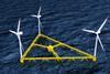 The floating foundations enable  locations further offshore where winds are stronger