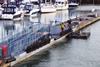 Pontoon repair works at Southampton's town quay were timed to coincide with the end of the Boat Show.