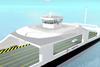 The artist’s impression of Kongsberg’s new zero emission, full-electric, autonomous ferry concept