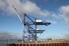 The south end of the new quay awaiting the first consignment of containers. Photo: Graeme Ewens