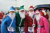 The Pains Wessex staff stood out in their different coloured Santa suits