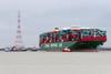 Tugs in attendance at the stranded 'CSCL Indian Ocean' (HHM-Hasenpusch)