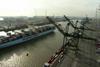 Fewer ships called at Antwerp last year but there were more large ships