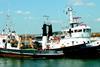 Massai prepares to leave Newhaven with Foxhound in tow.