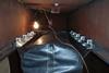 An internal balloon is seen in the double bottomed test compartment