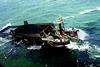 Herakles sank while pushing a loaded coal barge in the Baltic.