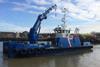 The 'Forth Drummer' has a crane capacity of 200T/M and a 24T bollard pull