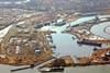 Aerial view of Grangemouth Docks