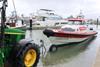 NZ Coastguard Protector Targa 410 on trailer