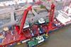Damen's latest newbuild tug consignment is unloaded in Rotterdam (Damen)