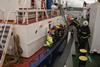 Firefighters and officers from stations across Limerick County boarded ships to deal with simulated fire and rescue related scenarios.