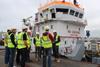 The intensive two-day course included a visit to A&P Falmouth where the medical ship 'RFA Argus' was docked