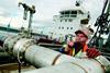 Some 2,500 tonnes of molasses from Pakistan is discharged from the MV Orakota.