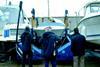 The Vermeer-Holland lifting crane makes marina operations easier.