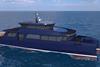 A render of the new fast ferry for Fair Isle