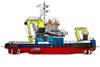 'Zwerver II' is dominated by two deck cranes and a personnel transfer system (HvS Dredging Support)