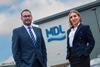 The image shows ​Aleksandra Jurczak and Ramsay Keay standing outside MDL HQ