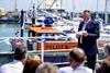 Andrew Harston, Director, Wales Short Sea Ports speaks at the naming