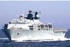 HMS Bulwark monitored more than 50 square miles of sea around the Olympic venue