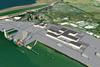 An artist’s impression of the proposed Vestas wind turbine manufacturing facility at Sheerness in Kent UK. Image: Vestas
