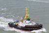 The stern of 'Multratug 36' has been modified for anchor-handling duties (Damen)