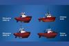 Four Med Marine tugboats