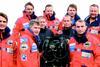 The Chelyuskin 70 Expedition team display some of their diving equipment.