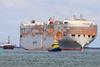 Following assemnent at Eemshaven the vessel was towed to Rotterdam for further attention (Peter Barker)