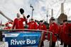 The launch of the River Bus service will connect Battersea Power Station residents directly to the West End and beyond Photo: Andrew Parsons