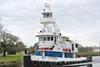 The US tug 'Sea Cypress' is a triple-screw tug built for Garber Bros Inc of Morgan City