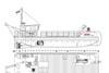 a general arrangement technical drawing of the boat