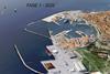 Graphic showing the first phase of the port development