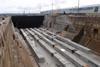 A view of Rosyth’s No 1 Dock showing caisson at the entrance.