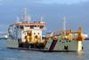 The Jean Ango is seen undergoing sea trials in Northern Spain