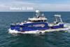 The 'Geo Master' ROV and survey vessel at sea