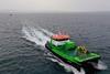 'Green Storm' is a dedicated vessel for the offshore wind industry, providing safe transportation of personnel and cargo to offshore installations