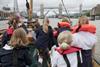 Primary school children enjoyed a trip onboard historic vessel ‘May’