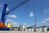 The new Rendsberg cranes will handle concrete sections for wind turbine towers