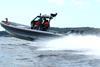 A Zodiac H1100 Hurricane RIB equipped with the Shockwave Integrated Control Environment (ICE).