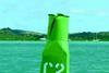 Despite its flotation collar being badly chewed by a propeller, the Eason Marine navigation buoy continued to float in Antigua.