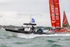 A Protector RIB at a SailGP Grand Prix Event