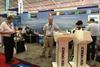 Martin Rye of Tek-Tanks on the GlobalTec stand at the Fort Lauderdale Boat Show 2014