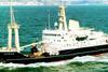 THV Patricia maintained an ancient tradition of escorting the sovereign at sea.