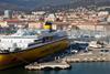 The image shows the cruise passenger at Toulon Côte d'azur