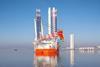 The image shows Cadeler's Wind Keeper vessel