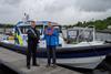 Police Scotland Assistant Chief Constable Mark Williams with Ultimate Boats director of Sales Jason Purvey