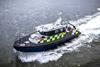 MOD Police patrol boat at sea