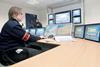 The security control centre at the Port of Calais.